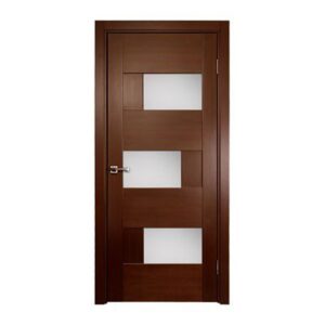 DOMINIKA Interior Door Wenge Veneer Contemporary Design with Glass