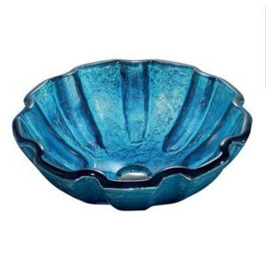 VIGO Vessel Sink Mediterranean Seashell Glass