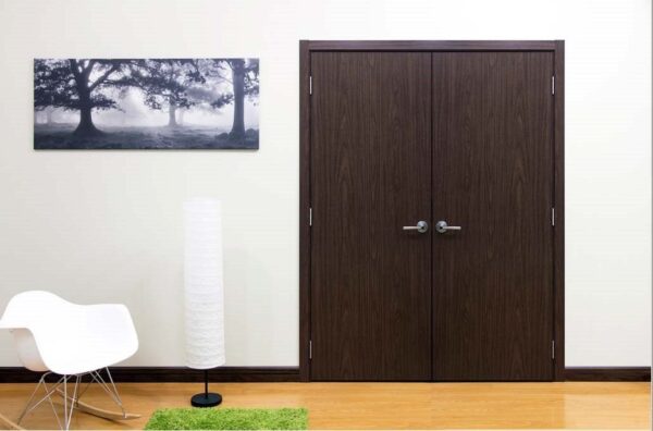 Modern Interior Door M34 Black Walnut laminated MDF