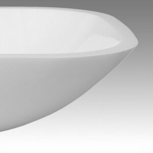 VIGO Vessel Sink VG07040 Square Shaped White Phoenix Stone Glass