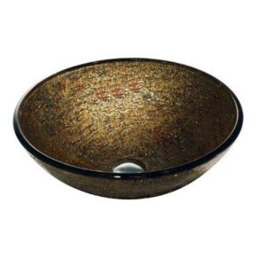 Textured Copper Glass Vessel Bathroom Sink Vigo Model number VG07025