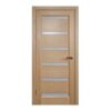 "Tokyo" White Oak Interior Door with Frozen Glass