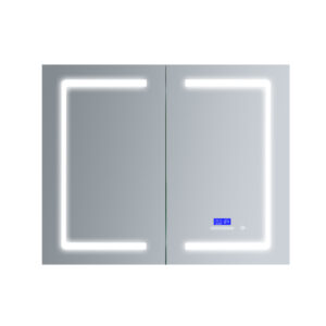 Bracciano 36 W x 32 H Surface-Mount LED Mirror Medicine Cabinet with Defogger