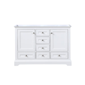 Dukes 48 in. W x 22 in. D White Double Bath Vanity