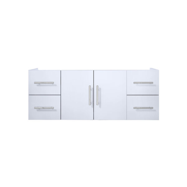 Geneva 48 in. W x 22 in. D Glossy White Bath Vanity