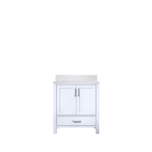 Jacques 30 in. W x 22 in. D White Bath Vanity and Cultured Marble Top