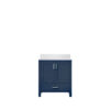Jacques 30 in. W x 22 in. D Navy Blue Bath Vanity and Cultured Marble Top