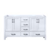Jacques 60 in. W x 22 in. D White Double Bath Vanity