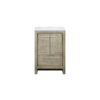Lafarre 24W x 20D Rustic Acacia Bath Vanity and Cultured Marble Top