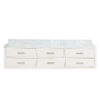 Castor 80W x 22D White Double Bath Vanity and Carrara Marble Top