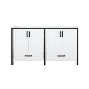 Ziva 60W x 22D White Double Bath Vanity