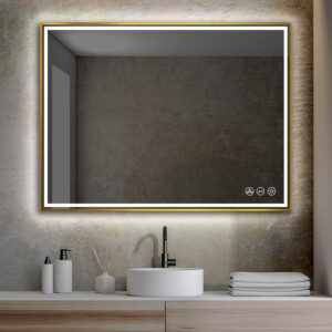 Blossom Stellar - 48" LED Mirror Brush Gold Frame