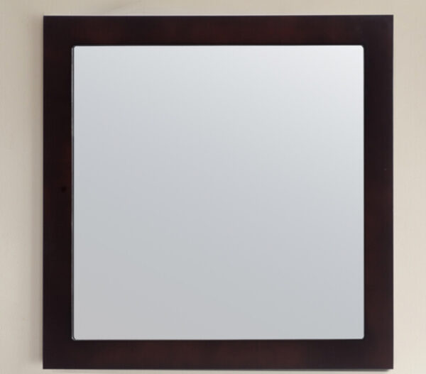 Laviva Sterling 30" Framed Square Espresso Mirror