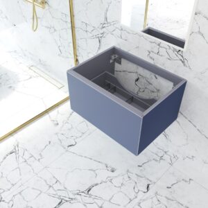 Laviva Vitri 30" Nautical Blue Wall Hung Bathroom Vanity Cabinet