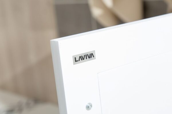 Laviva Wimbledon 36" White Bathroom Vanity with Matte White VIVA Stone Solid Surface Countertop