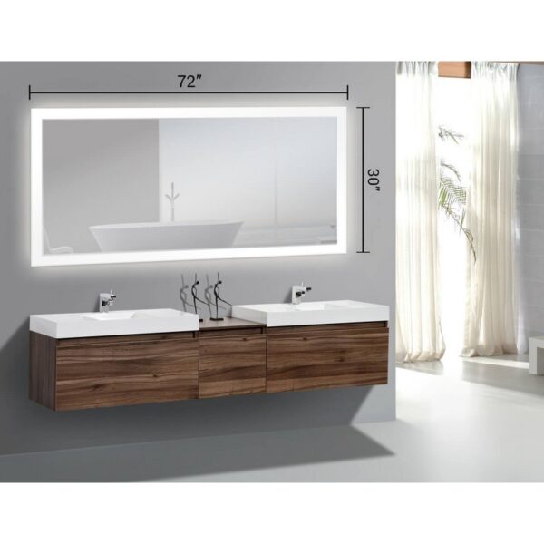 Castello USA ANGELINA3072 Angelina 72 x 30 Inch LED Bathroom Mirror with On/Off Sensor