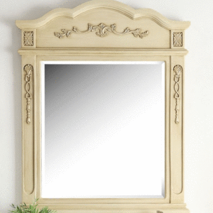 Chans Furniture MIR-3905LT-32 Fairmont 32 Inch Creamy Beige Wall Mirror