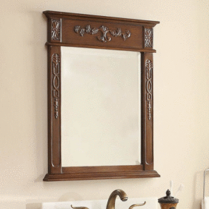 Chans Furniture FWM-047-2228 Debellis 22 Inch Brown Wall Mirror