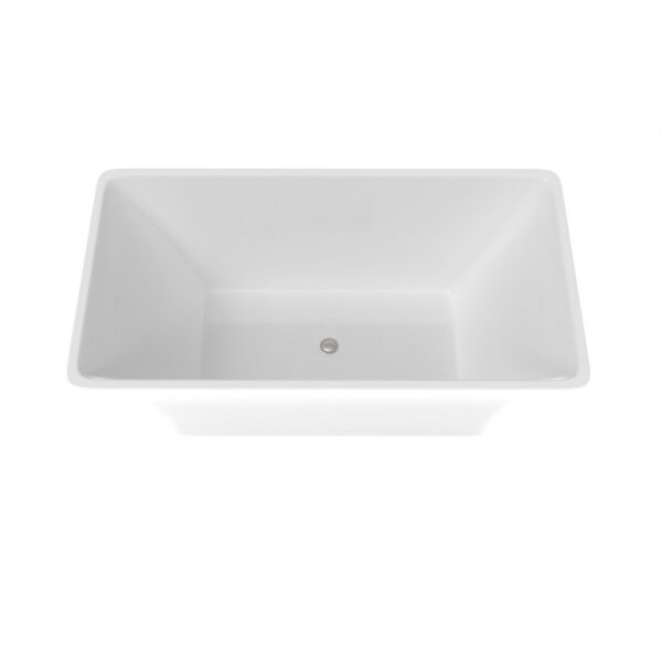 Castello USA CB-43-59 Blaire 58 7/8 Inch Freestanding Tub with Drainer and Overflow