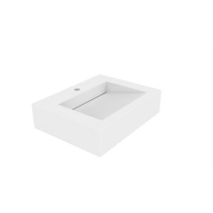 Castello USA CB-GM-2053-24 Pyramid 24 Inch Wall Mounted Counter Top Vessel Bathroom Sink