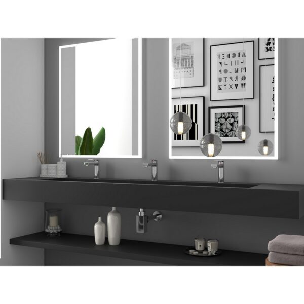 Castello USA CB-GM-2053-84 Pyramid 84 Inch Wall Mounted Counter Top Vessel Bathroom Sink