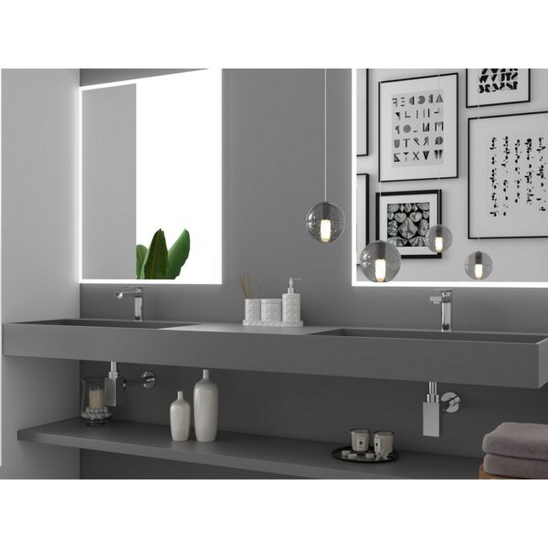 Castello USA CB-GM-2056-84 Juniper 84 Inch Wall Mounted Vessel Double Bathroom Sink