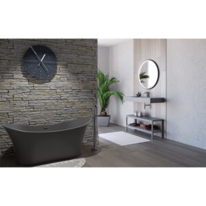 Castello USA CB-GM-8013 Ocean 68 7/8 Inch Solid Surface Freestanding Bathtub