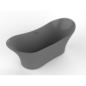 Castello USA CB-GM-8013 Ocean 68 7/8 Inch Solid Surface Freestanding Bathtub