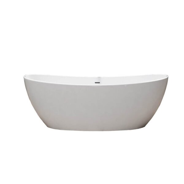 Castello USA CB-GM-8016S Manhattan 59 Inch Stone Resin Freestanding Bathtub