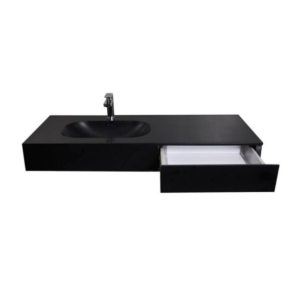 Castello USA CB-GM-20106-L-B-D Sonoma 47 1/4 Inch Wall Mounted Basin with Drawer