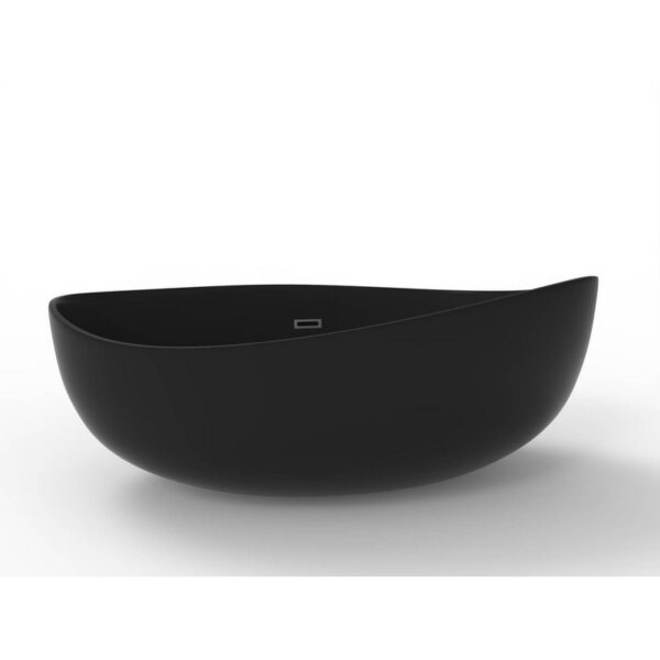 Castello USA CB-GM-8015 Newport 70 7/8 Inch Stone Resin Freestanding Bathtub