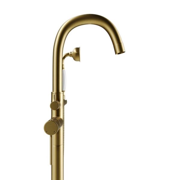 Castello USA CB-NEPTUNE-D Drift Neptune 44 7/8 Inch Tub Filler with Shower Attachment