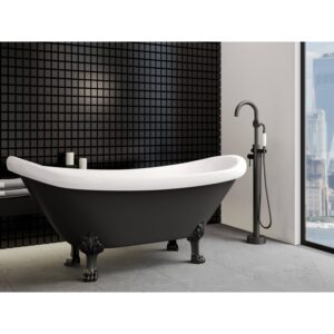 Castello USA CB-NEPTUNE-D Drift Neptune 44 7/8 Inch Tub Filler with Shower Attachment