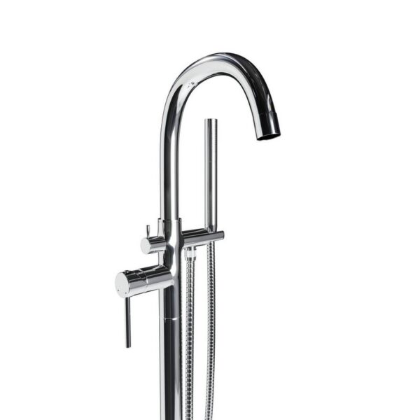 Castello USA CB-NEPTUNE-S Standard Neptune 44 7/8 Inch Tub Filler with Shower Attachment