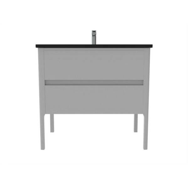 Castello USA CB-SERENA-36G-SET Serena 36 Inch Grey Vanity Set with Top