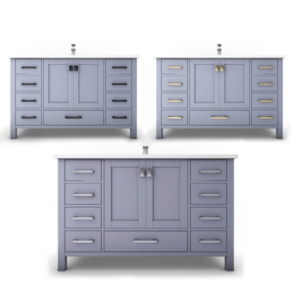 Castello USA CB-YAM-48G-SET Yamyam 47 Inch Grey Vanity Set with Top