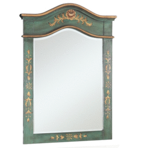 Chans Furniture MR-090G Crossfield 30 Inch Dark Green Wall Mirror