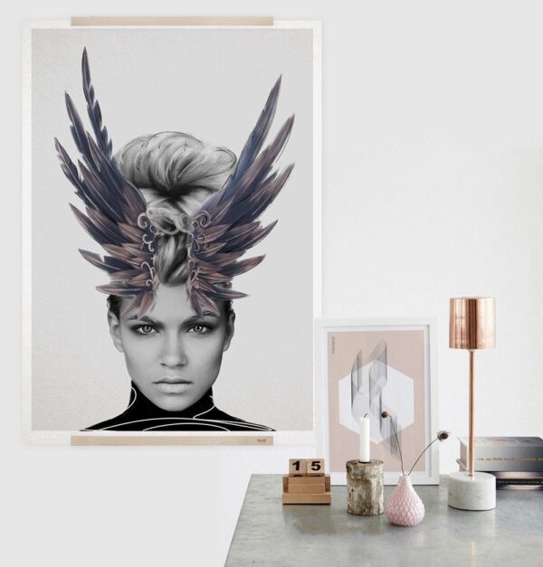 GFURN Crown of Feathers Print