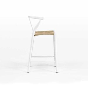 GFURN Dagmar Counter Stool - White & Natural Cord