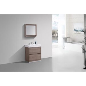 Kubebath FMB30 Bliss 29 3/8 Inch Free Standing Single Sink Bath Vanity