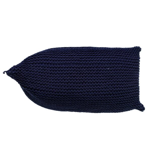 handmade knitted beanbag navy blue 102344.jpg