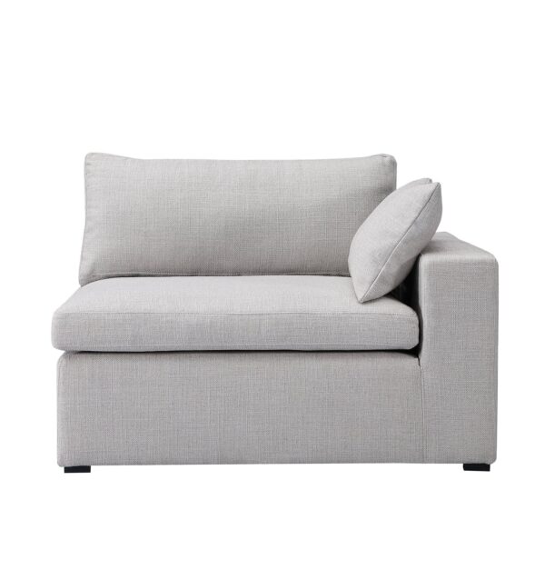 GFURN Ines Sofa - 1-Seater Single Module with Left Arm - Opal Fabric