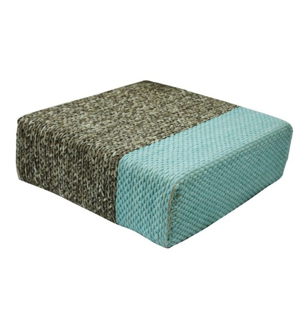 ira handmade wool braided square pouf naturalpastel turquoise 90x90x30cm 430287.jpg