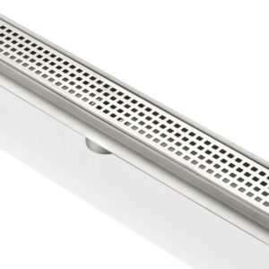 Kubebath KLD48PIXEL Kube 47-1/4 Inch Linear Drain with Pixel Grate