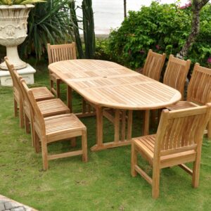 Anderson Sahara Dining Side Chair 9-Pieces Oval Dining Set