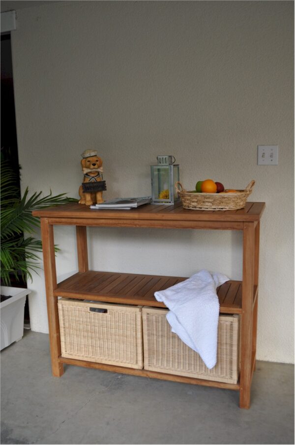 Anderson Towel Console w/ 2 Shelves Table
