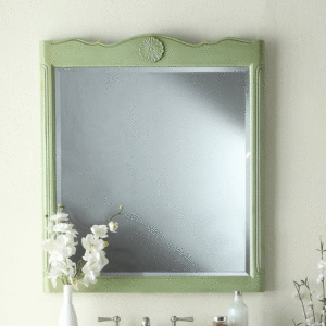 Chans Furniture Mir081G Daleville 32 Inch Vintage Green Wall Mirror