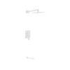 Kubebath KB WR200TF2V Aqua Piazza Shower Set with 8 Inch Square Rain Shower and Tub Filler