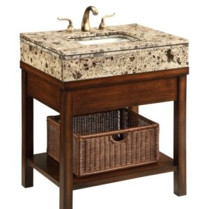 Chans Furniture Q404 Darren 29 Inch Brown Bathroom Vanity