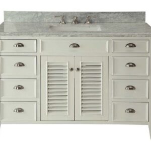 Chans Furniture GD-3028Q50 Kalani 50 Inch White Bathroom Sink Vanity